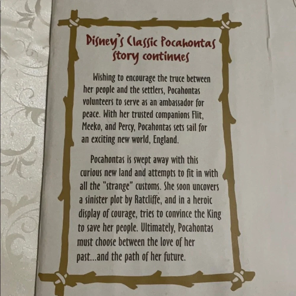 “5/$20” Disney’s Pocahontas exclusive commemorative lithograph